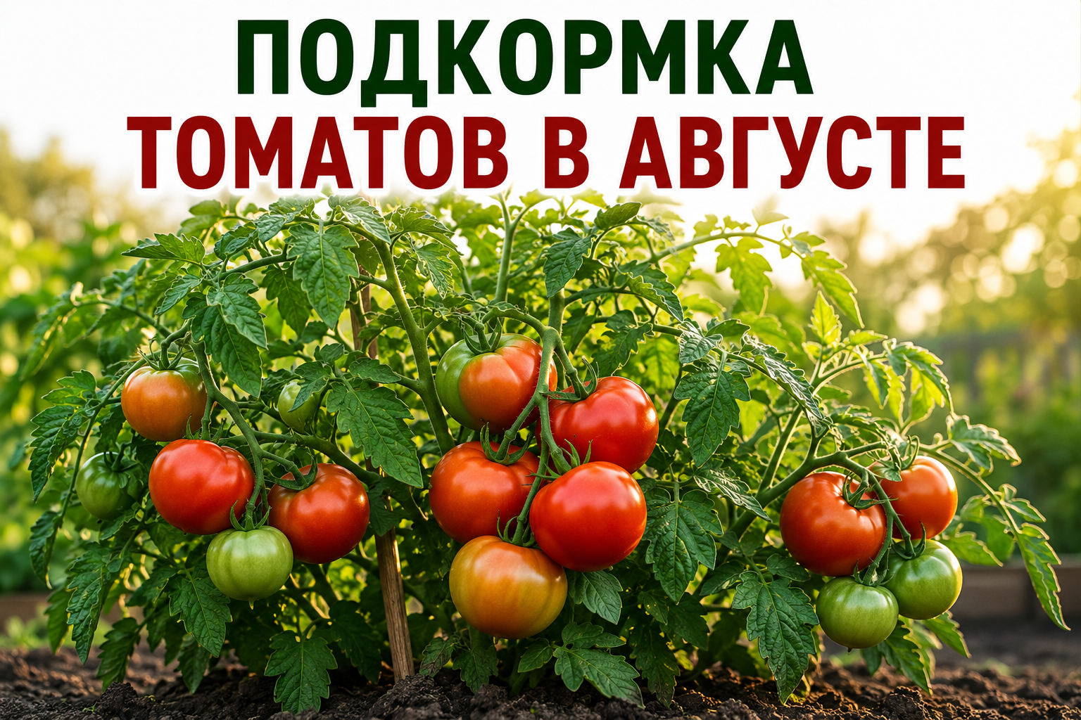 Статья | Подкормка томатов в августе