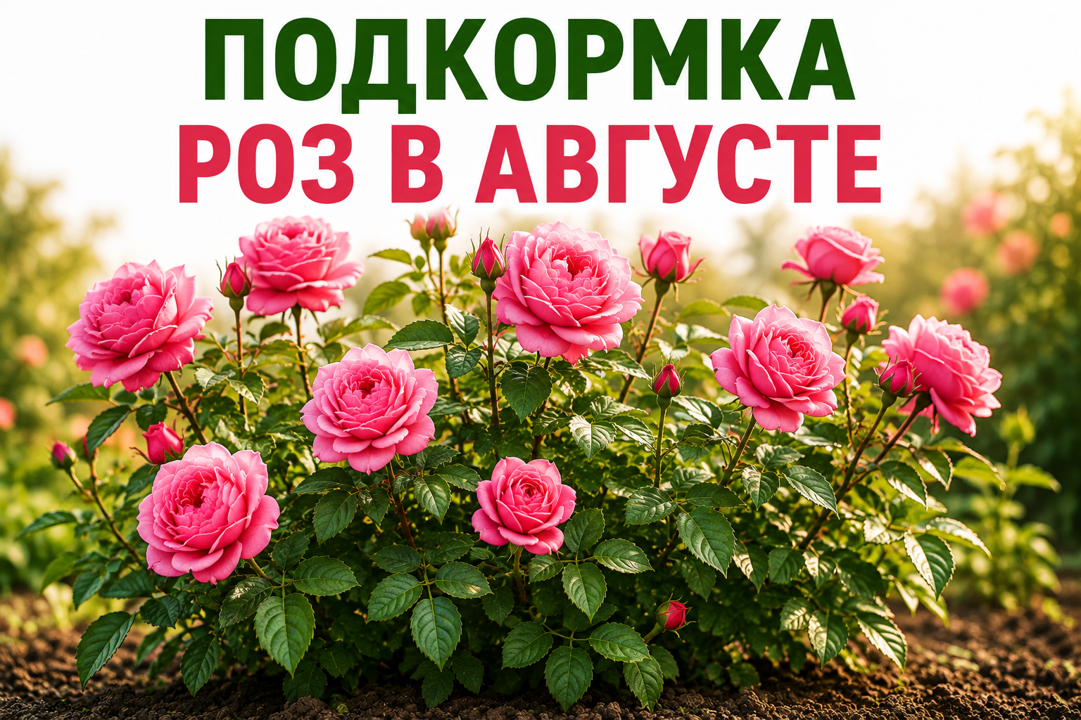Статья | Подкормка роз в августе